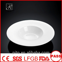 P&T porcelain factory round deep plates, porcelain soup plates, ceramics soup plates